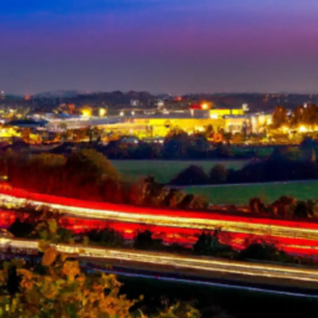 Luftbild von Aschheim bei München und Autobahn A hervorragende Standorte für Logistikunternehmen