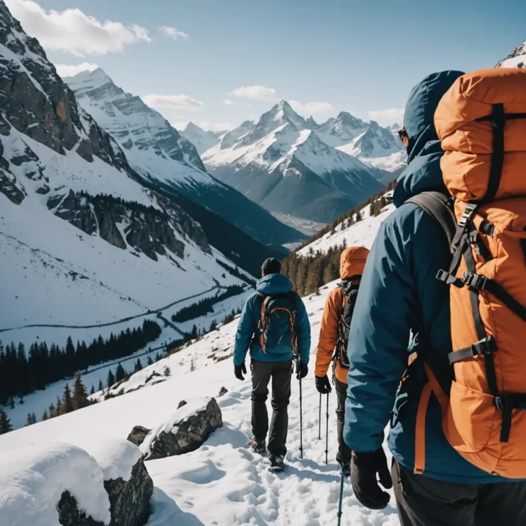 Die Berge Rumäniens im Winter